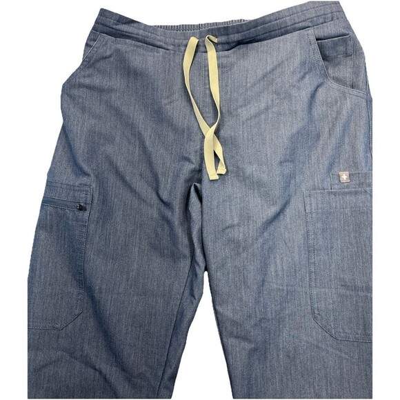 FIGS Women’s Small Gray Scrub Pants Technical Collection Drawstring Pockets  - Picture 4 of 11